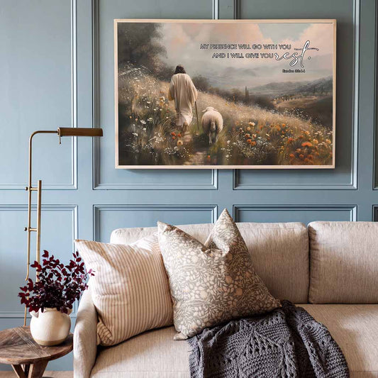 Exodus 33:14 - Faith Wall Art