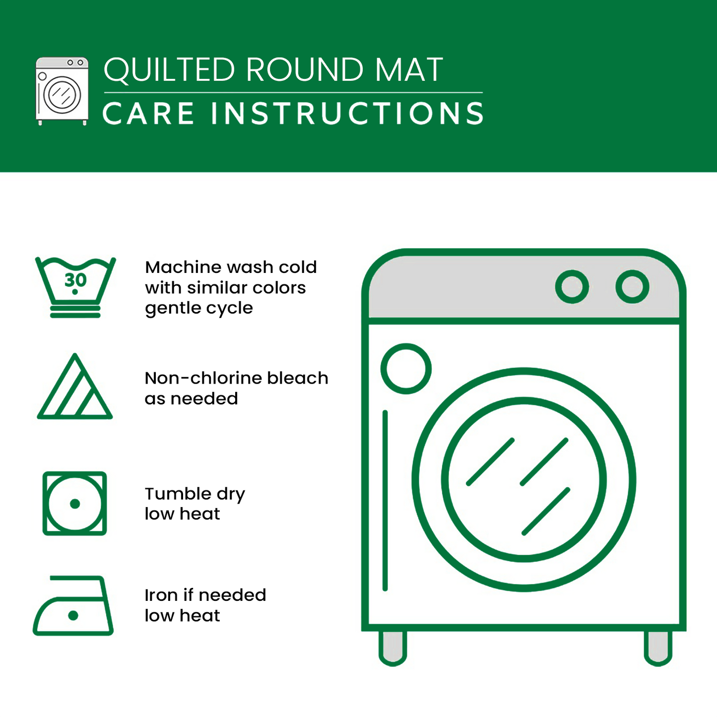 Cat Quilted Round Mat