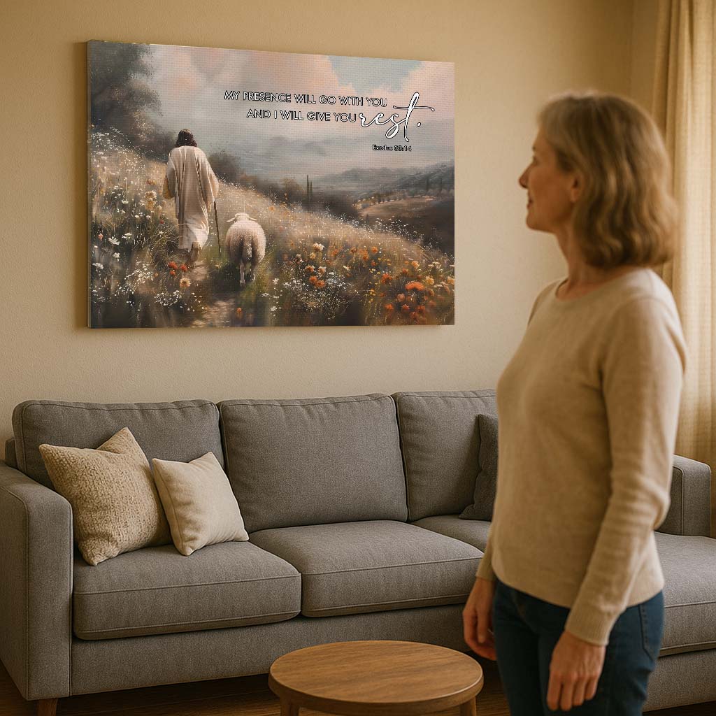 Exodus 33:14 - Faith Wall Art