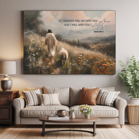 Exodus 33:14 - Faith Wall Art