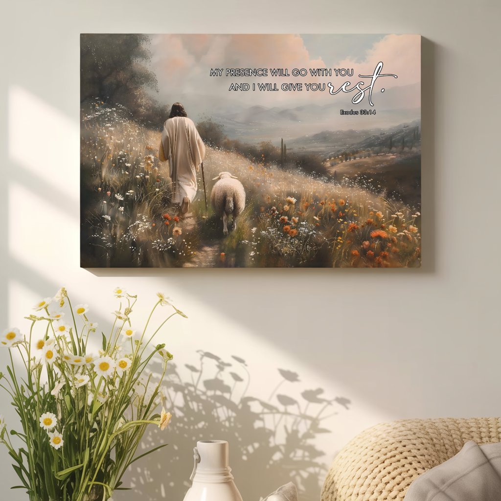 Exodus 33:14 - Faith Wall Art